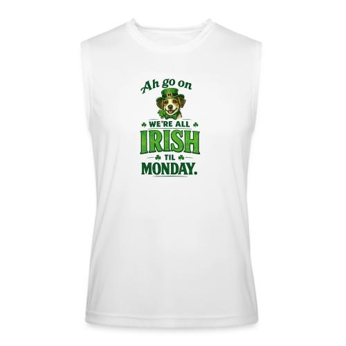 St. Patrick’s Day Dog T-Shirt – We’re All Irish - Men’s Performance Sleeveless Shirt