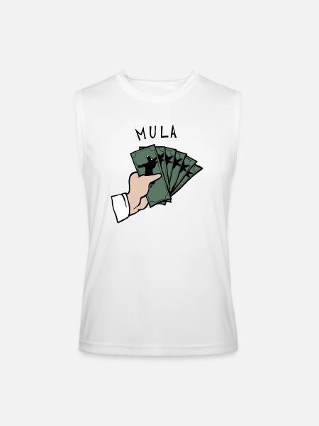 Mule Mula - Men’s Performance Sleeveless Shirt - white