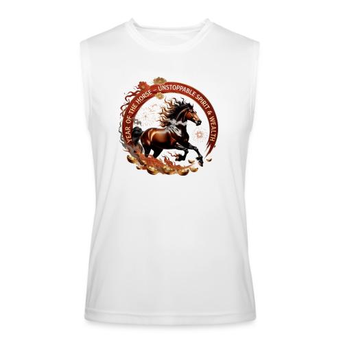 Year of the Horse Fiery Spirit T Shirt, Lunar New - Men’s Performance Sleeveless Shirt