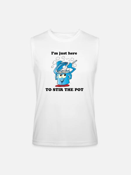 Stir The Pot - Men’s Performance Sleeveless Shirt - white