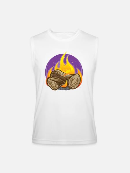 Bonfire - Men’s Performance Sleeveless Shirt - white
