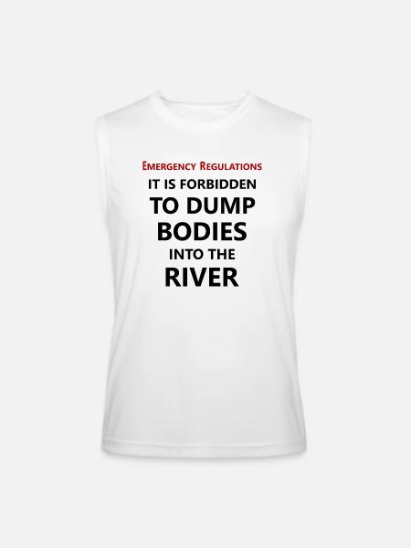 Emergency Regulations - Men’s Performance Sleeveless Shirt - white