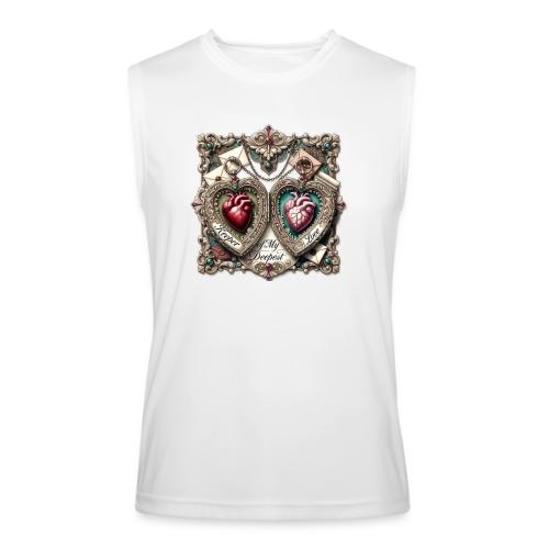 Keeper of My Deepest Love Victorian Locket T-Shirt - Men’s Performance Sleeveless Shirt