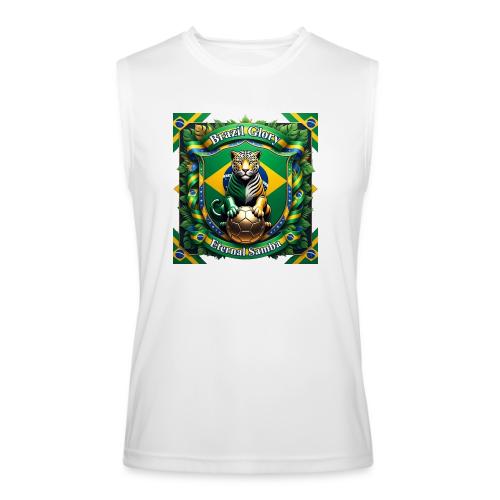 Brazil Jaguar Glory T-Shirt, Flag Pride Badge Gift - Men’s Performance Sleeveless Shirt