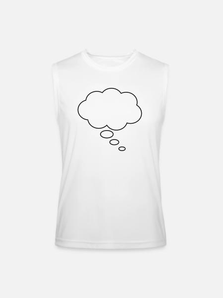 Thought bubble - Men’s Performance Sleeveless Shirt - white