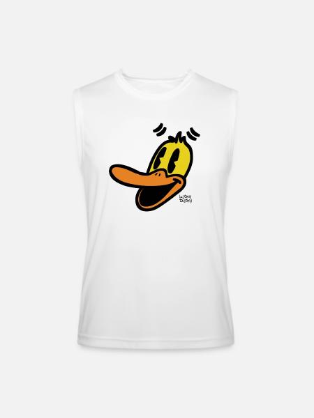 Lucky Ducky - Men’s Performance Sleeveless Shirt - white