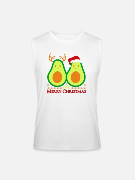Avo Merry Christmas - Men’s Performance Sleeveless Shirt - white