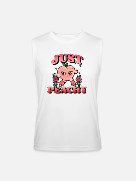 Just Peachy - Men’s Performance Sleeveless Shirt - white