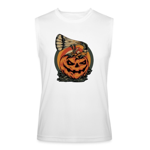Music Pumpkin Head Halloween Sunset - Men’s Performance Sleeveless Shirt