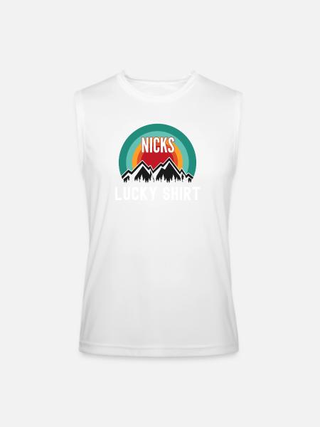 Nicks Lucky Shirt - Men’s Performance Sleeveless Shirt - white - Front
