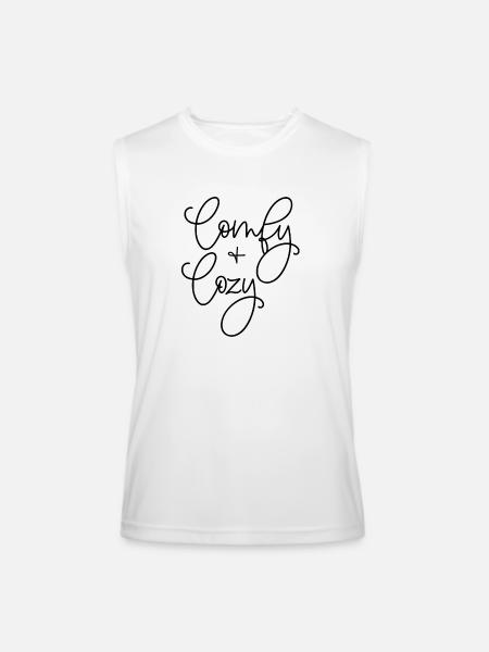 comfy and cozy - Men’s Performance Sleeveless Shirt - white