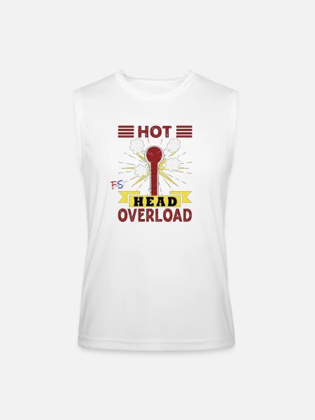 Overload - Men’s Performance Sleeveless Shirt - white