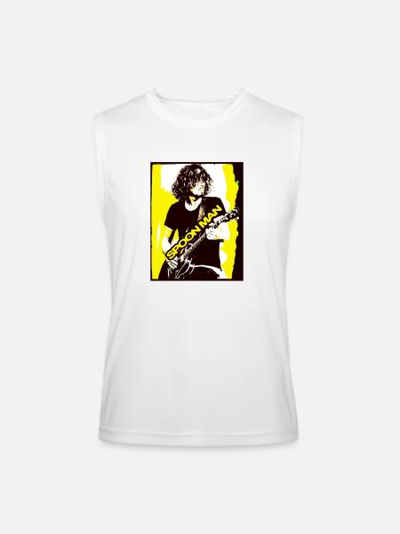 SPOONMAN - Men’s Performance Sleeveless Shirt - white