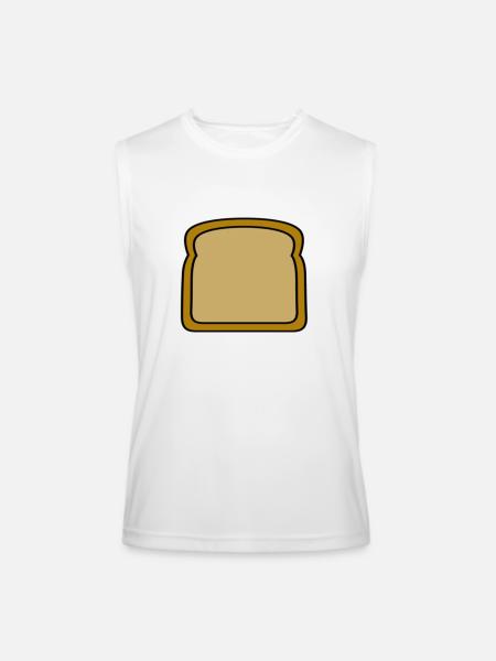 Bread Slice - Men’s Performance Sleeveless Shirt - white