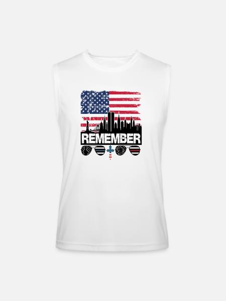911 Anniversary - Men’s Performance Sleeveless Shirt - white