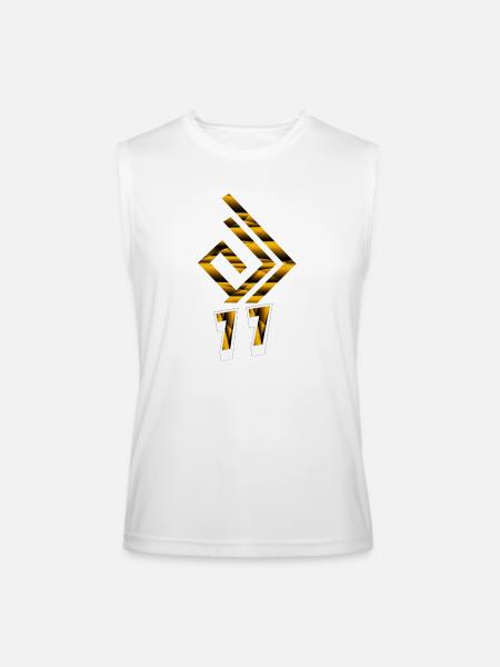 golden retriever - Men’s Performance Sleeveless Shirt - white