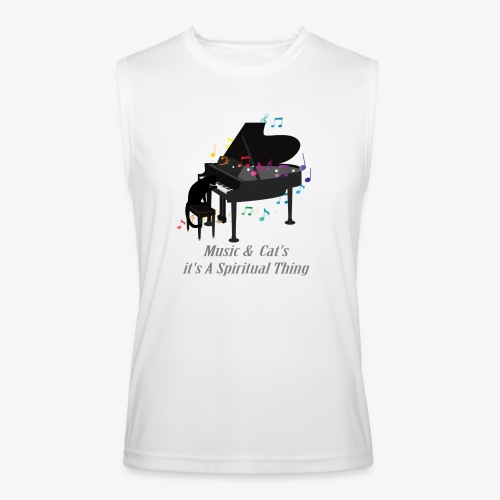 Music & Cat's it's A Spiritual Thing - Men’s Performance Sleeveless Shirt
