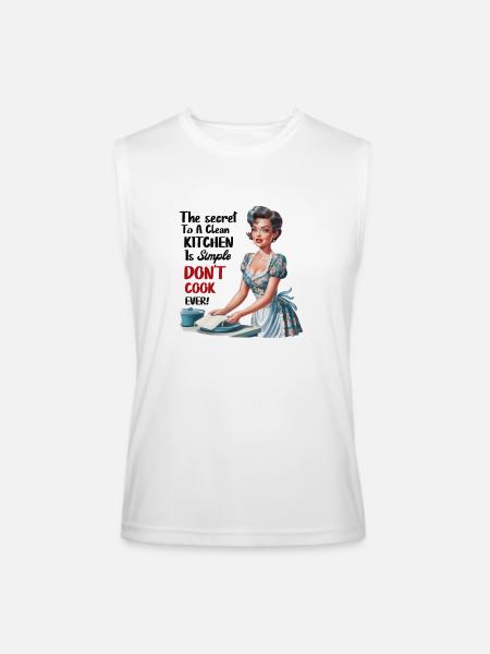 Clean Kitchen Secret - Men’s Performance Sleeveless Shirt - white