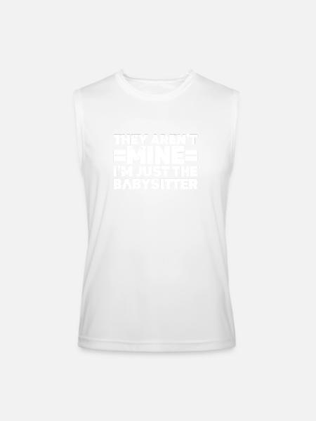 Babysitter Babysitting - Men’s Performance Sleeveless Shirt - white