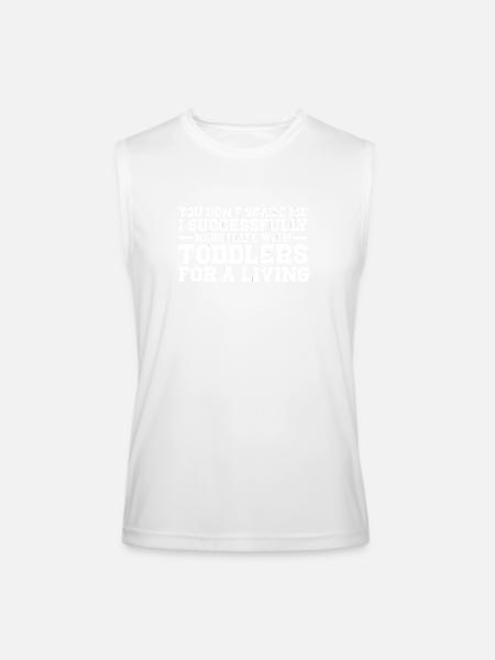 Babysitter Babysitting - Men’s Performance Sleeveless Shirt - white
