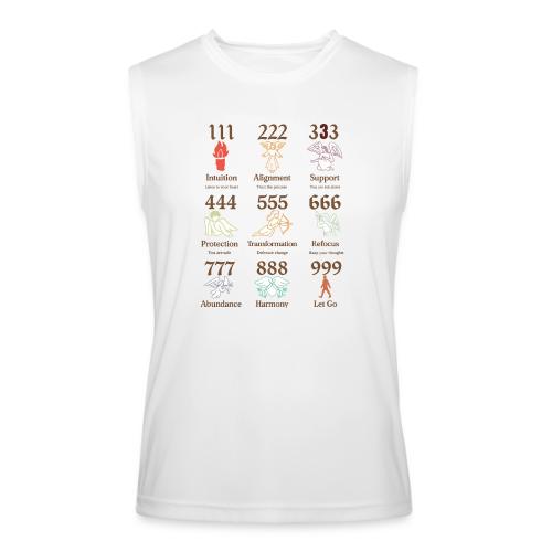 Mystic Angel Numbers Spiritual Symbols on Gildan - Men’s Performance Sleeveless Shirt