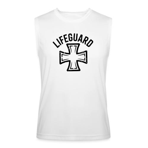 Lifeguard Cross Emblem - Men’s Performance Sleeveless Shirt