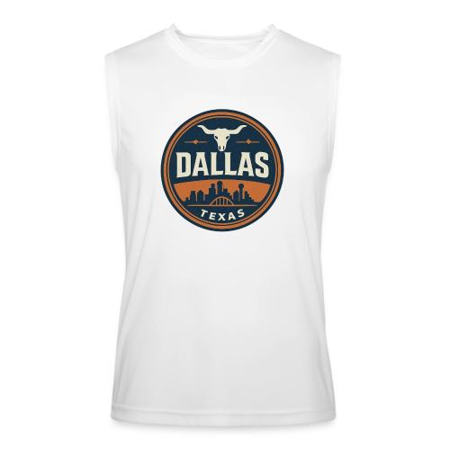 Vintage Dallas Texas Western Skyline Retro Cowboy - Men’s Performance Sleeveless Shirt