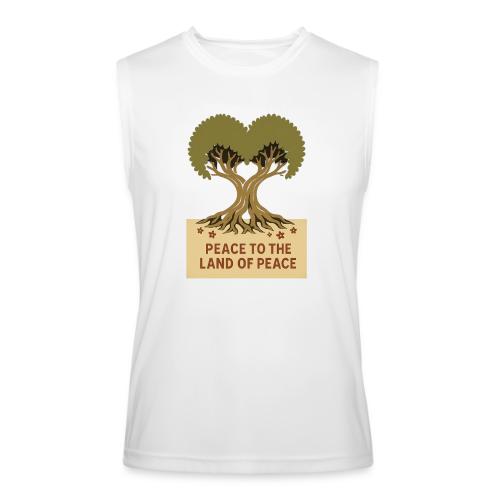 Peace To The Land Of Peace Tree Heart - Men’s Performance Sleeveless Shirt