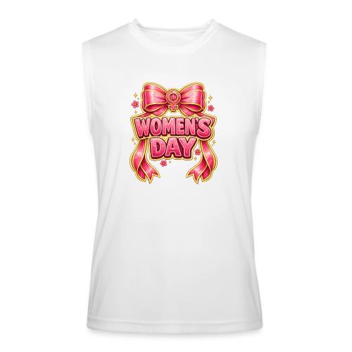 Cute Pink Bow Women’s Day Feminist Symbol - Men’s Performance Sleeveless Shirt