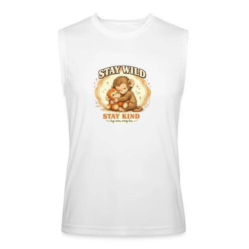 Stay Wild Stay Kind Punch Monkey Hug - Men’s Performance Sleeveless Shirt