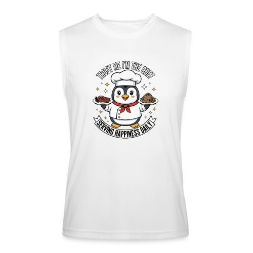 cute Penguin Chef-Funny Cartoon Daily Happiness - Men’s Performance Sleeveless Shirt