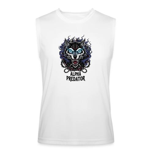 Alpha Predator Wolf Fierce Neon Eyes - Men’s Performance Sleeveless Shirt