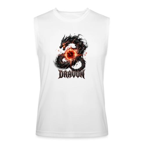 Dravon Fire Dragon Dark Fantasy Graphic T-Shirt - Men’s Performance Sleeveless Shirt