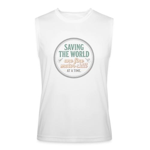 Saving the World: Fine Motor Skills Hero - Men’s Performance Sleeveless Shirt