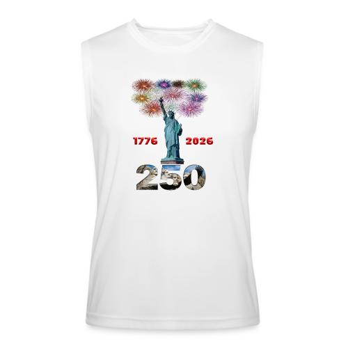 1776 - 2026 | 250 Years USA | Fireworks - Men’s Performance Sleeveless Shirt