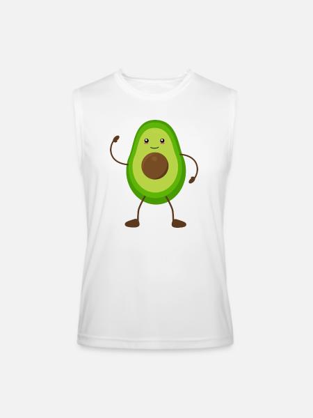 Avo cuddle - Men’s Performance Sleeveless Shirt - white