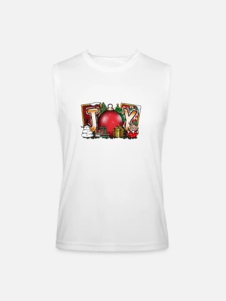 Joy - Men’s Performance Sleeveless Shirt - white - Front