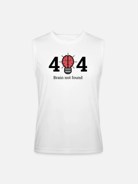 Brain not found - Men’s Performance Sleeveless Shirt - white