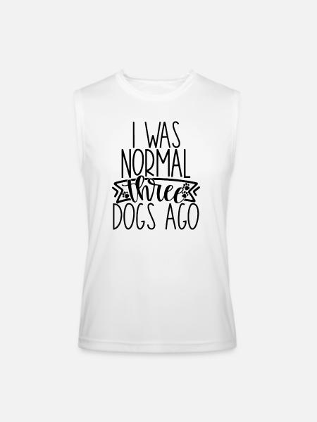 Normal Three Dogs - Men’s Performance Sleeveless Shirt - white