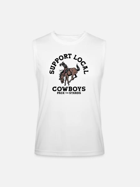 Soutenez les cow-boys locaux - Camisole Competitor pour hommes  - blanc