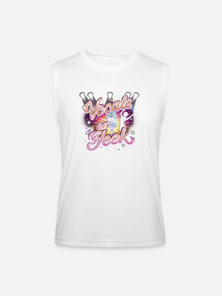 Karaoke Vocals On Fleek - Men’s Performance Sleeveless Shirt - white