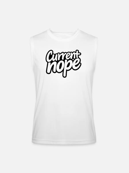 Noir Script Hype - Men’s Performance Sleeveless Shirt - white