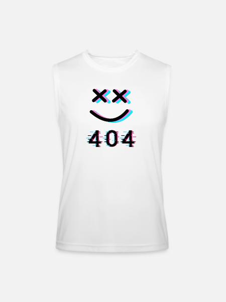 404 Fashion Error - Men’s Performance Sleeveless Shirt - white
