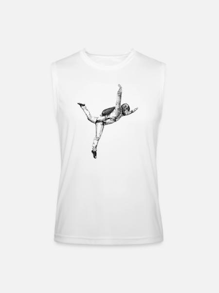 Freefly Skydiving - Men’s Performance Sleeveless Shirt - white