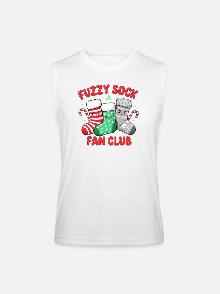 Fuzzy Sock Fan Club - Men’s Performance Sleeveless Shirt - white