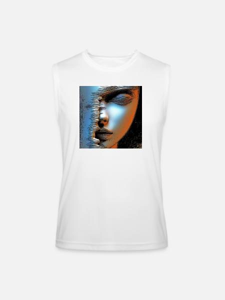 Face of women spater - Men’s Performance Sleeveless Shirt - white