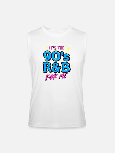 90s R&B Nostalgia RetroTee - Men’s Performance Sleeveless Shirt - white