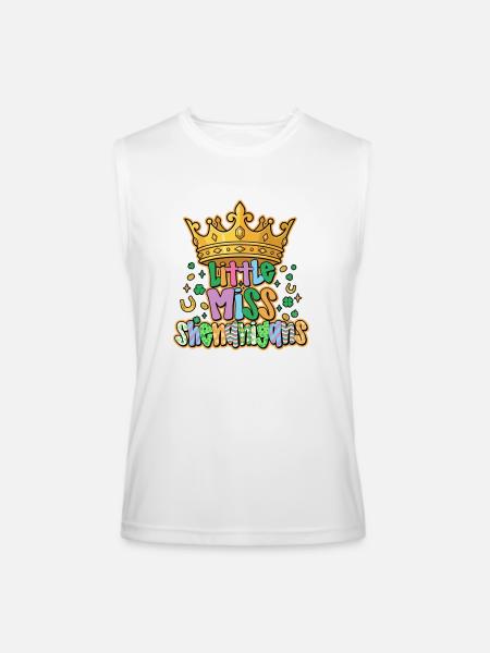 Little Miss Shenanigans Coquette Bow Shamrock - Men’s Performance Sleeveless Shirt - white