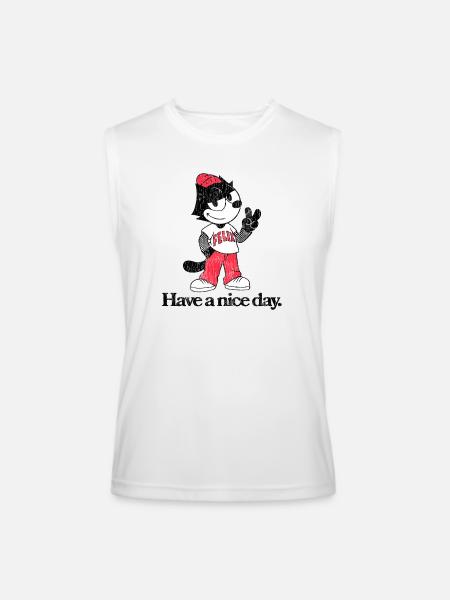 Felix The Cat In Skater Style & Have A Nice Day - Men’s Performance Sleeveless Shirt - white