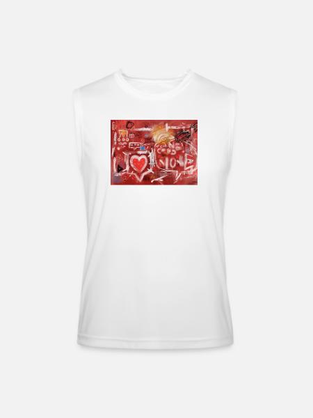 Connected Alone - Men’s Performance Sleeveless Shirt - white